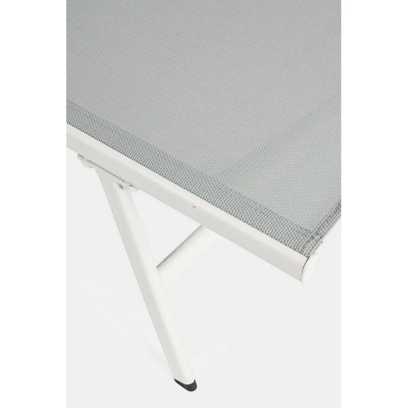 Bizzotto outdoor Lettino con braccioli  Arent bianco ja16